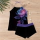 thumbnail image 5 of Traje de baño de 2 piezas para mujer, trajes de baño para mujer, traje de baño estampado de tres piezas con abertura para mujer, 5 of 6
