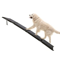 PETMAKER 72-Inch Folding Dog Ramp for Car, Truck, SUV, or RV (Black)