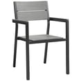 thumbnail image 2 of Modway Principale 3 Pièces Moderne Aluminium Patio Salle à Manger Ensemble - Brun/gris, 2 of 6