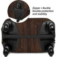 thumbnail image 3 of Vintage Wood Luggage Cover Washable Elasticated Luggage Covers for Suitcase tsa Approved Stylish Dust and Scratch Resistant Luggage Case Protector for Kids and Adults -, 3 of 6