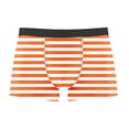 thumbnail image 2 of oelaio Mens Striped Boxer Briefs Pouch Front Underwear Boxers Moisture WickingBoxer Briefs Orange XXL, 2 of 3