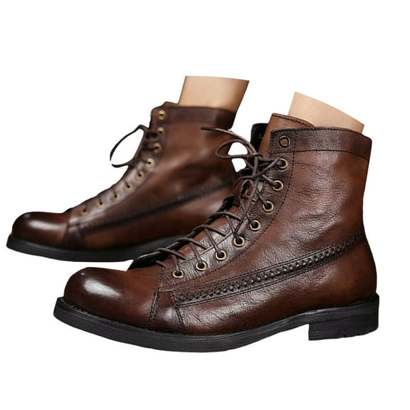 YLYL Men Ankle Boots for Dressy and Casual Occasions Western Cowboy Boots