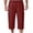 A483 Wine, variant on Xdegoge Cargo Capri Shorts for Men Casual Summer Below Knee Cropped Pants with Multi-Pockets Elastic Waist Drawstring Lightweight Hiking Outdoor Activewear Bottoms
