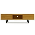 thumbnail image 5 of Lowry 72 inch Wide Solid Wood TV Stand in Oak For TVs up to 80 inches, 5 of 13