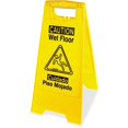 thumbnail image 1 of Impact Products IMP9152W English & Spanish Wet Floor Sign, Yellow & Black, 1 of 2