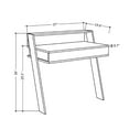 thumbnail image 7 of Ada Home Decor Minimalist Home Office Computer Desk Workstation, Ancient White, 7 of 7