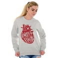 thumbnail image 3 of Powered By Plants Healthy Vegetarian Unisex Plus Fleece Graphic Sweatshirt Brisco Brands 5X, 3 of 5