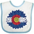 thumbnail image 3 of Inktastic Colorado Flag Sunflower Boys or Girls Baby Bib, 3 of 4