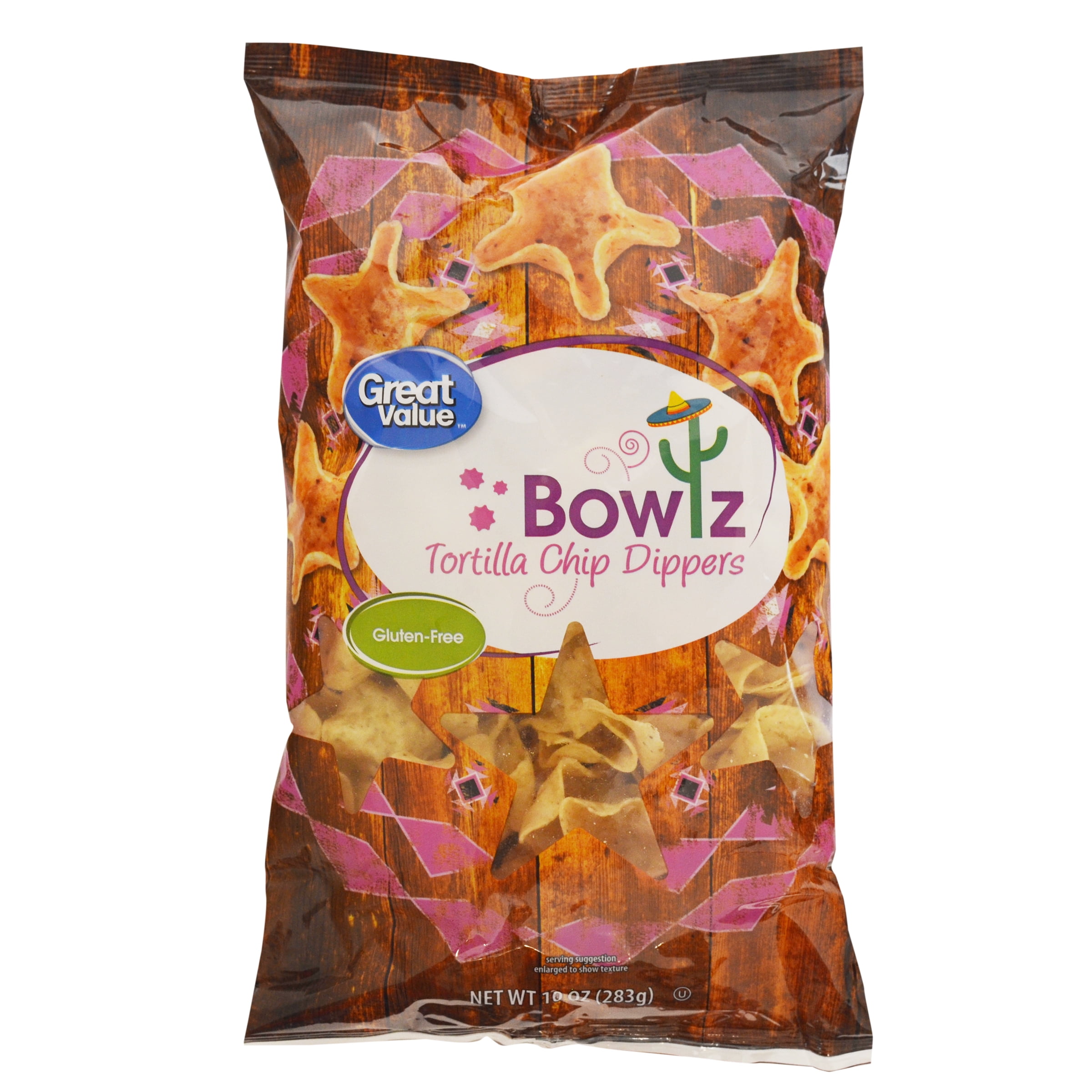 Great Value Dippers Bowlz Tortilla Chips, 10 Oz.