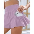 thumbnail image 6 of Womens High Waisted Shorts Athletic Running Shorts Workout Gym Quick Dry Flowy Shorts with Pockets, 6 of 6