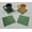 Hunter Green, variant on Splatter Cloth Coasters by Penny's Needful Things (Set of 4) Chocolate Brown