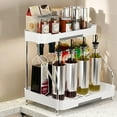 thumbnail image 6 of kkbbma under $5 2-Tier Spice Rack Industrial Counter Shelf Desktop Storage Organizer Standing Seasoning Rack for Countertop Kitchen Office Living Room Desktop, 6 of 6