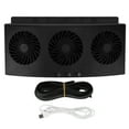 thumbnail image 2 of Car Exhaust Fan, 3 Fan Design, 2nd Gear, 4000 RPM, 1A Current, Car Ventilation Fan, 2 of 7