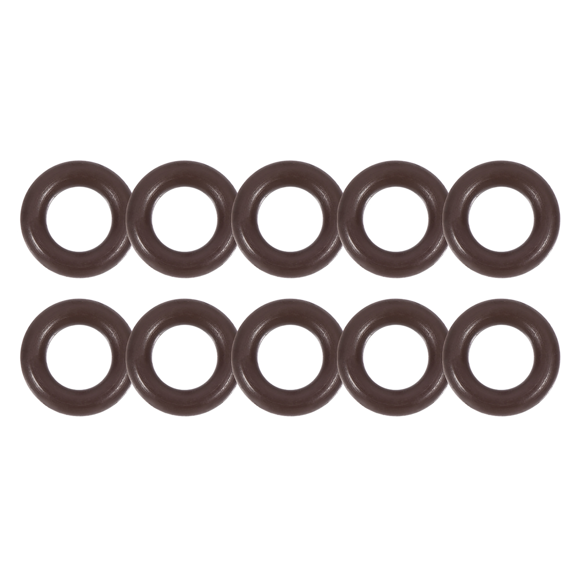 Uxcell Fluorine Rubber O-Rings – 45mm OD X 38mm ID X 3.5mm Width, FKM Seal Gasket, Heat & Oil Resistant, Green, Pack Of 10