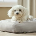 thumbnail image 3 of TOWN & COUNTRY LUXE CuddleTown Matisse Everwash® Pillow Pet Bed, Water Repellent Floor Pillow, Machine Washable Cover, Soft & Calming, Taupe, Medium 36"x28"x4", 3 of 7
