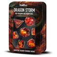 thumbnail image 1 of FanRoll by MDG LIC10934 Storm Red Dragon Inclusion Dice Set, Set of 7, 1 of 1