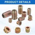 thumbnail image 4 of 28Pcs Threaded Inserts Nuts, M6x13mm Hex Socket Drive Nut Inserts for Wood, 4 of 6