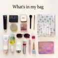 thumbnail image 4 of Bolsa de maquillaje STARDW, bonita bolsa de cosméticos acolchada de algodón con estampado floral, 4 of 6