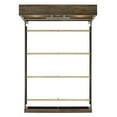 thumbnail image 2 of Picket House Furnishings Beckett Queen Size Bookcase Headboard Wood Panel Beds, Walnut, 2 of 5