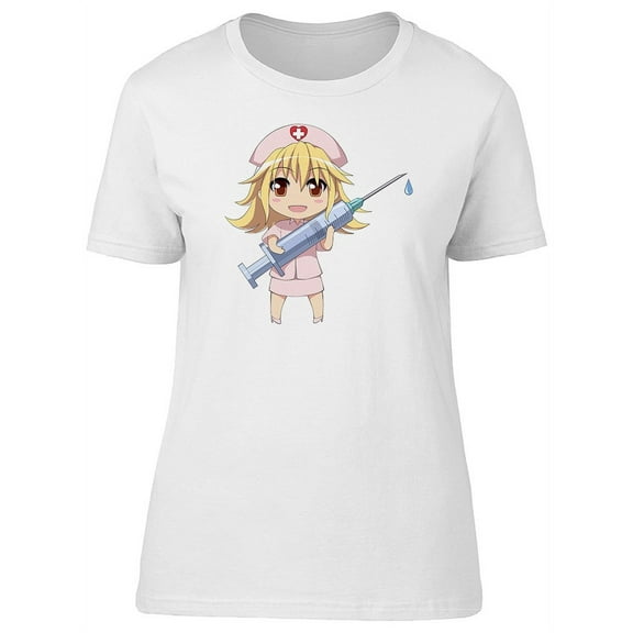 Nurse With A Giant Syringe T-Shirt Women -Image by Shutterstock, Female x-Large