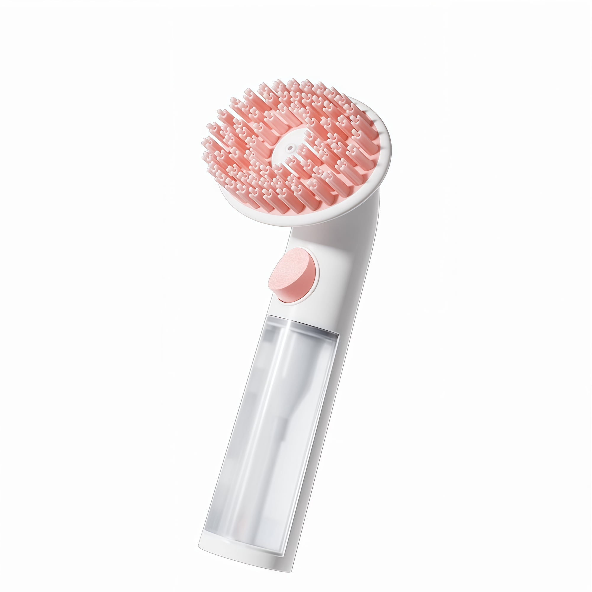 Soft Pink Bath Brush for Pets in Comfort Size for Clean and Happy Fur