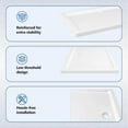 thumbnail image 4 of vidaXL ABS Rectangular Shower Base, 4 of 7