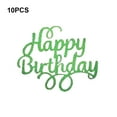 thumbnail image 3 of Billuyoard 10 piezas de adornos para cupcakes, tarjeta de inserción para decoración de bebés, accesorios de boda, letrero para fiesta, decoración de Decoración del hogar Verde Billuyoard HA062285-12B, 3 of 6
