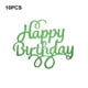 thumbnail image 4 of Bearachild 10 piezas de adornos para cupcakes, tarjeta de inserción para decoración de bebés, accesorios de boda, letrero para fiesta, decoración de Decoración del hogar Verde Bearachild HA062285-12B, 4 of 6