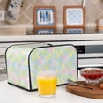 thumbnail image 5 of KLL Color Rabbit Print 4 Slice Toaster Dust Covers Kitchen Small Appliance Cover with 2 Pockets,Can hold Jam Spreader Knife & Toaster Tongs (12.4 x 10.6 x 8.2), 5 of 6
