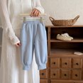 thumbnail image 3 of Faraee Kids Jogger Pants Elastic Waist Toddler Boys Casual Sweatpants with Side Pockets 2T 3T 4T 5T 6T 7T Loose Fit Solid Color Cotton Active Soft Trousers, 3 of 9