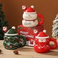 thumbnail image 2 of Lilixerw Christmas Santa Claus Mug,Cute Festive Ceramic Coffee Cup,Winter Xmas Holiday Birthday Tabletop Drinkware Teacup Gifts,for Adults Kids Men Women, 2 of 6