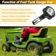 thumbnail image 3 of Fuel Gauge Gas Cap for John Deere Tractor 300 312 314 316  317 400 Fuel Gas Tank Level Gauge Meter w/Cap AM35120/AM143249/125352 Tractor Gas Tank Gauge Cover for 6 1/4" Tank Depth, 3 of 7