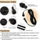 thumbnail image 3 of Extension Cable 3 Meter 2Pin Extension Cable Waterproof Electrical Extender with Male and Female Connectors for Solar Spotlights, Garden Light, 3 of 4