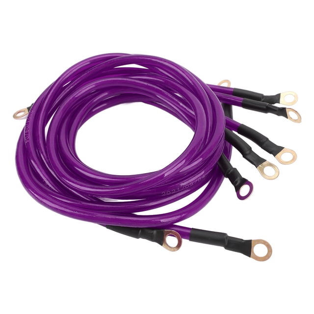 Kit de Cables de Conexión A Tierra para Automóviles, Calibre 1/0, Para Automóviles, Camiones y Suv - Mejore la Eficiencia Eléctrica con aluminio revestido de Cobre y PVC
