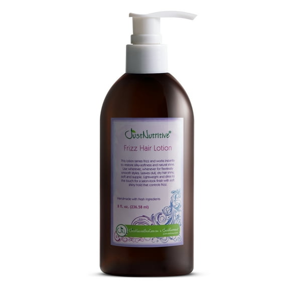 Just Nutritive Anti-Frizz Hair Lotion with Avocado & Shea Butter, Unisex, All Hair Types, 8 oz