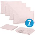 thumbnail image 3 of Juego de sábanas Sweet Home Collection Supreme Pale Pale Pink Split King, 3 of 6
