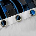 thumbnail image 4 of Erosebridal Abstract Letter Monogrammed D Curtains Pack of 2 (42x84 Each) For Children Kids,Geometric Buffalo Plaid Curtains Blackout For Teens Boys Girls, 4 of 6