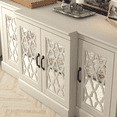 thumbnail image 4 of STYLIVIA Heron Wide Accent Sideboard, Ivory, 4 of 14