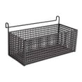 thumbnail image 3 of Cesta metálica colgante para mesita de noche, organizador práctico que ahorra espacio Negro, 3 of 7