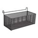 thumbnail image 3 of Cesta metálica colgante para mesita de noche, organizador práctico que ahorra espacio Negro, 3 of 7