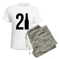 thumbnail image 5 of CafePress - 21 Years Old Women's Light Pajamas - Women's Short Sleeve Print T-Shirt and Pants Light Cotton Pajama Set, 5 of 7