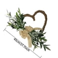 thumbnail image 3 of Heart Shaped Artificial Olive Leaf Wreath for Wall and Door Decoration, 3 of 4