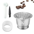 thumbnail image 2 of Compatible With Nespresso Stainless Steel Coffee Capsule Reusable Refillable Coffee Capsule Cup Filter with Brush, 2 of 8