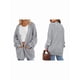 thumbnail image 3 of Cárdigan Extragrande de Punto Suave para Mujer con Bolsillos Gris XL, 3 of 6