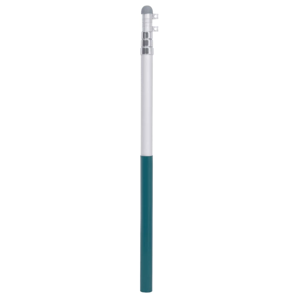 vidaXL Flagpole House Garden Flag Pole Yard Outdoor Flagpole Kit Aluminum