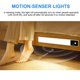thumbnail image 5 of LED Motion Sensor Lights Cabinet Closet Light Night Lamp Reading Light Under-Counter Light Stepless Dimming White Light Camphorwood Material, 5 of 5