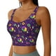thumbnail image 2 of Balery Mardi Gras and Donuts Sujetadores deportivos con espalda cruzada para mujer, acolchados, sin costuras, de alto impacto, ideales para yoga, gimnasio, entrenamiento y fitness.-Medium, 2 of 8