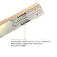 thumbnail image 6 of COUVER Bottom Mount Fully Assembled Slide Out Cabinet Shelf Pull-Out Wood Drawer Organizer 22.5"(W) x 21.25"(D) X 4"(H), Soft-Close Rail with Spacer(Easy to Install), 6 of 10