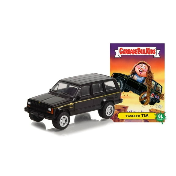 1993 Jeep Cherokee, Black - Greenlight 54070F/48 - 1/64 Scale Diecast Model Car