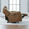 thumbnail image 3 of Liberty Furniture Power Recline Sofa, Loveseat & Recliner - York Butternut Leather, 3 of 9